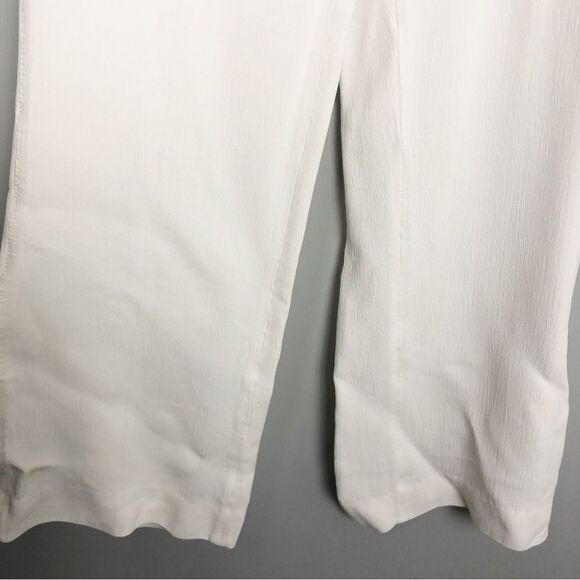 DEREK LAM | White Dress Pants Viscose w/ Silk Binding Women’s US Size 6 - Picture 6 of 10